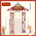 thumbnail image 2 of Wiywef 3Pcs Carnival Circus Porch Banner Set - Party Awning Hanging Decorations, Welcome Door Banners for Birthday Baby Shower Circus Theme Party Supplies, 2 of 7