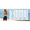 thumbnail image 4 of Charmo High Waisted Swim Shorts for Womens Side Slits Boardshorts with Pockets UPF 50+, 4 of 8