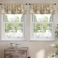 thumbnail image 2 of LALILO Kitchen Curtain Valance Antique Old Map Asia Rod Pocket Window Curtain 52"x 18" Set of 2, 2 of 7