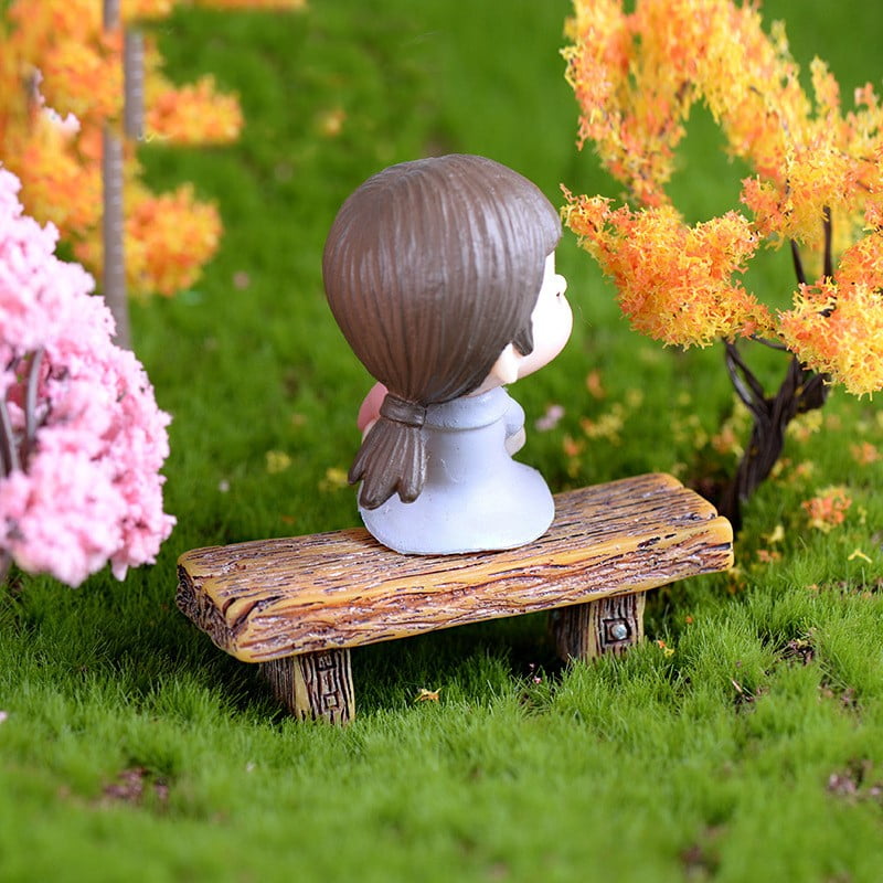 3Pcs Benches Miniature Ornaments Fairy Garden Bonsai Decor Dollhouse Accessor Lp 