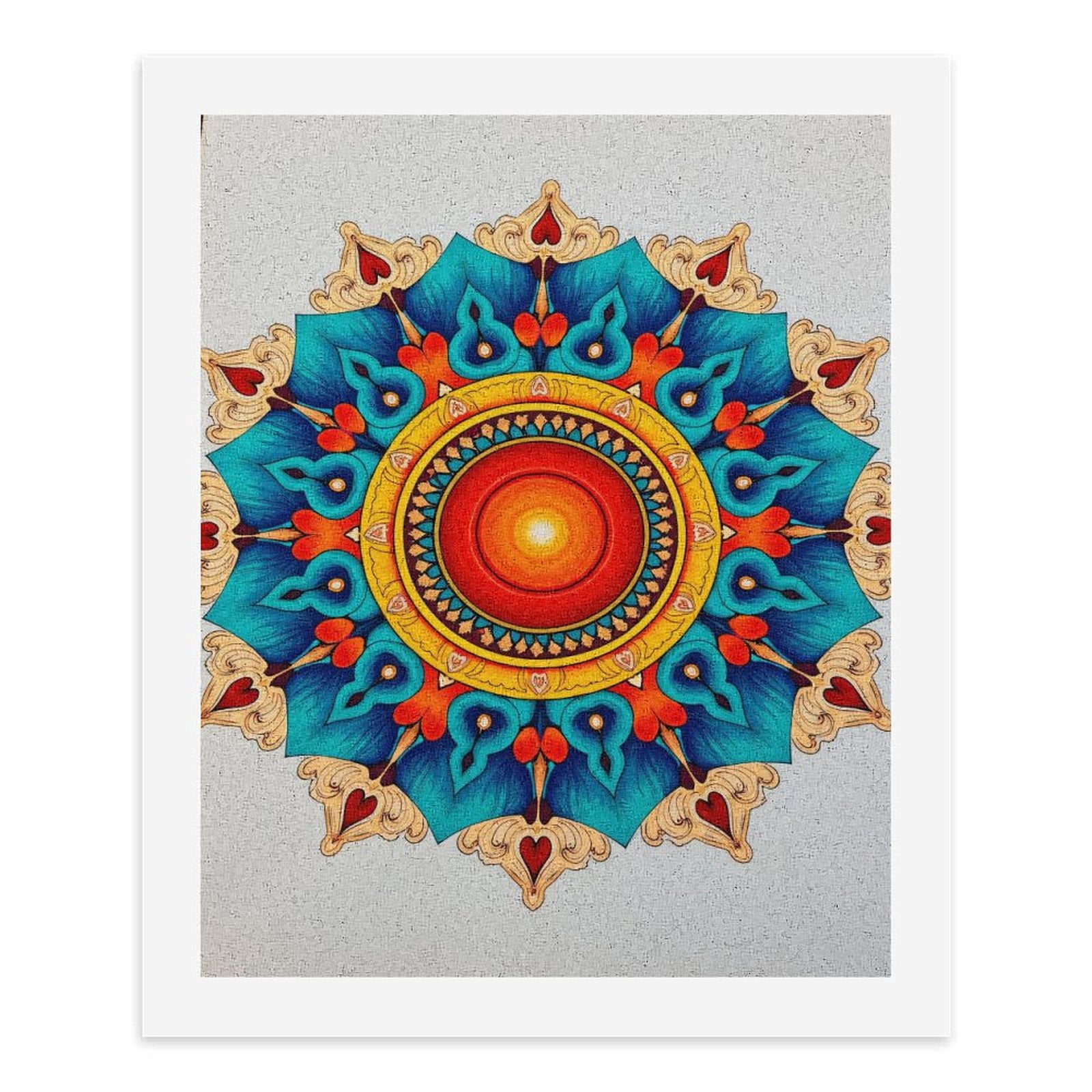 Paint By Numbers Kit for Adults Beginner - DIY Colorful Mandala Pattern Art Design Canvas Painting Kits for Adults, Frameless Paint By Number for Adults for Home Wall Decor 16x20 Inch