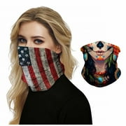 R.Roaring 2Pcs Seamless Face Bandana Multifunctional Neck Gaiter Headwear Face Scarf Mask
