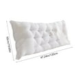 thumbnail image 7 of InsCrazy Headboard Pillow for Bed, Full Size Bedside Cushion for Bedroom, Soft Seat Cushion for Bed Chair Seat Sofa and Couch 48inches, 7 of 7