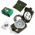 thumbnail image 1 of Green Compass, Sighting Compass Military Compass Geology Camping Compass, Hiking Compass Waterproof and Vibration Resistant Professional Multifunction, 1 of 5