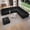 Black, variant on Neche 114" Modular Boneless Couch, Modern 3 Seater Sectional Sofa with Ottoman & Deep Seat, Convertible Chenille L Shaped Cloud Couches for Living Room, No Assembly Required, Dark Brown