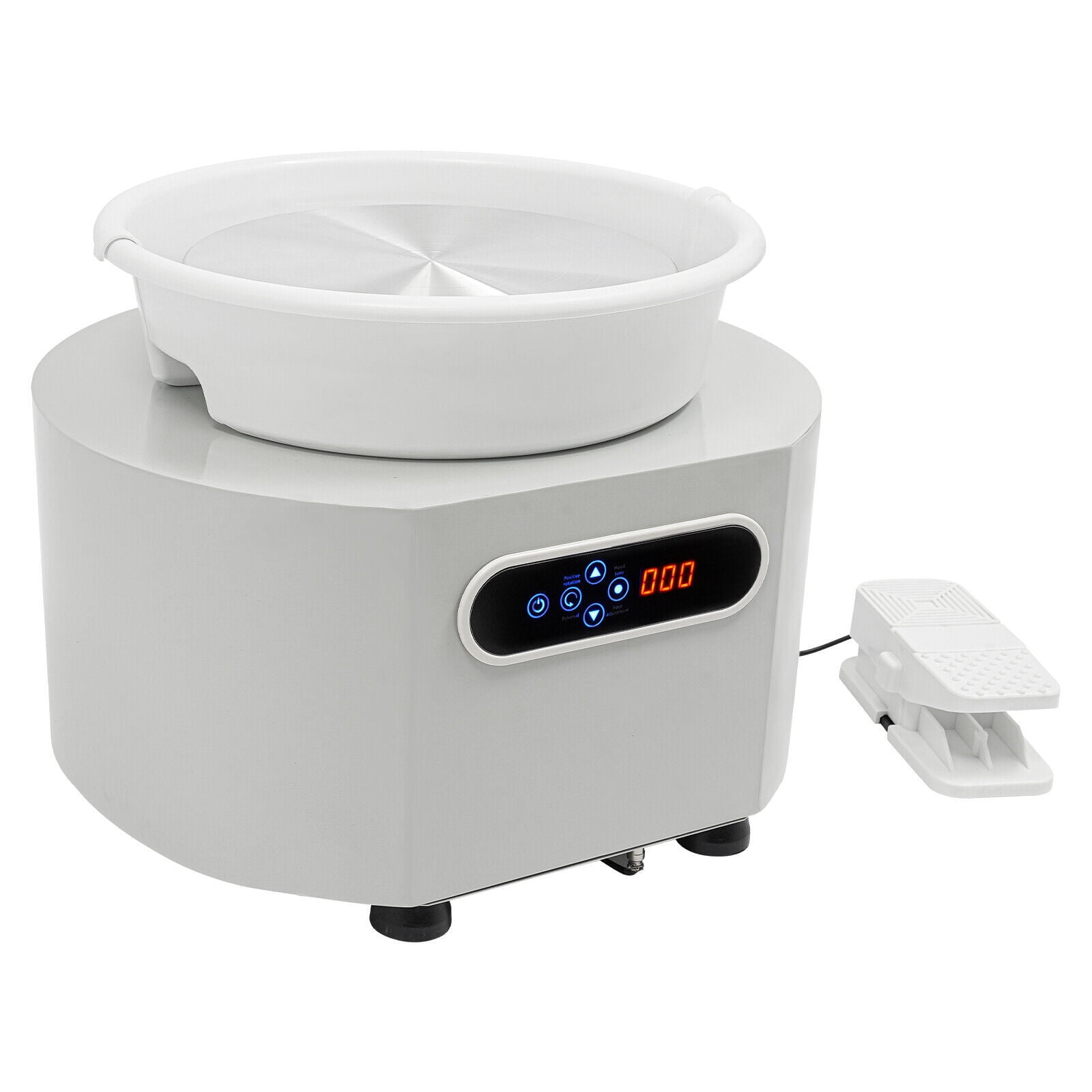 Ceramic Drawing Machine, Professional Pottery Wheel with Variable Speed Control and LCD Screen, High-Power Low-Noise Throwing Wheel for Clay Art