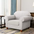 thumbnail image 2 of CHUN YI 1 Piece Cushion Cover Spandex Stretch Textured Grid Box Cushion Seat Slipcover, 2 of 6