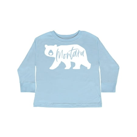 

Inktastic Montana White Bear Silhouette Gift Toddler Boy or Toddler Girl Long Sleeve T-Shirt