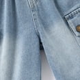 thumbnail image 7 of Denim Shorts for Boys Classic Baggy Denim Shorts with Pockets Baby Boy Shorts 2-3 Years, 7 of 7
