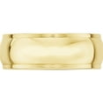 thumbnail image 2 of 10K Yellow Gold 10Ky 8mm Half Round With Edge Band Size 12.5 Made In United States 1hre080-12.5, 2 of 5