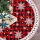 thumbnail image 4 of mfyjkho Falda para árbol de Navidad, decoración navideña de Papá Noel para interiores y exteriores, poliéster, 92 x 92 cm (35,4 x 35,4 pulgadas), 1 unidad, 4 of 6