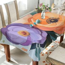 Yayeee Tablecloths for Rectangular Tables 60 x 108 inch Party Table Cover, Bright Flowers