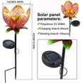 thumbnail image 5 of LINLIN Outdoor Solar Lights,Decorative Garden Lights 2pcs Flower Lights Stake Lights,Waterproof Retro Metal Openwork Landscape Lamp for Yard Patio Party, 5 of 9