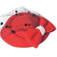 thumbnail image 2 of D-GROEE Fascinator Hats for Women Vintage Hat Fiber Mesh Bowknot Fascinators Flower Veil Wedding Party Hat Tea Hat, 2 of 7