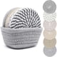 thumbnail image 3 of Cateissary 6 piezas Portavasos Para escritorio posavasos de tela resistente al calor conjunto de 6 Porta Vasos Para escritorio Artesanía blanco, 3 of 6
