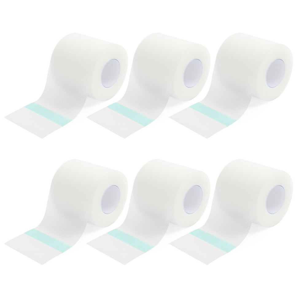 6Rolls 2inch x 10Yards Transparent Medical Tape, PE First Aid Tape