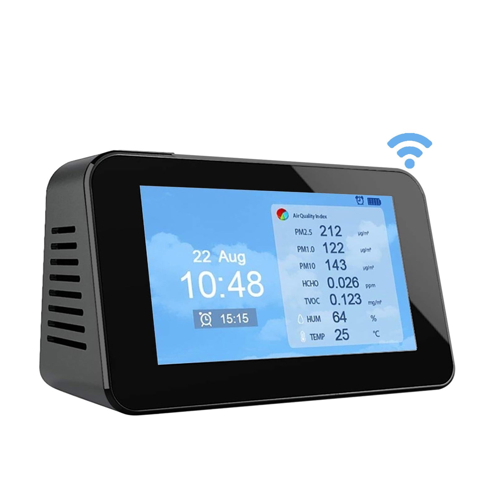 Kiplyki Air Quality Monitor with Wi-Fi Formaldehyde Detector Temperature & Humidity Mete