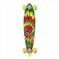 thumbnail image 3 of Yocaher Planche à Roulettes Longboard Complète à Motif Spécial Pintail avec Roues de 70 mm (Teinture sur Nœuds Rasta), 3 of 3