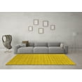 thumbnail image 3 of Ahgly Company Indoor Round Abstract Yellow Modern Area Rugs, 6' Round, 3 of 4