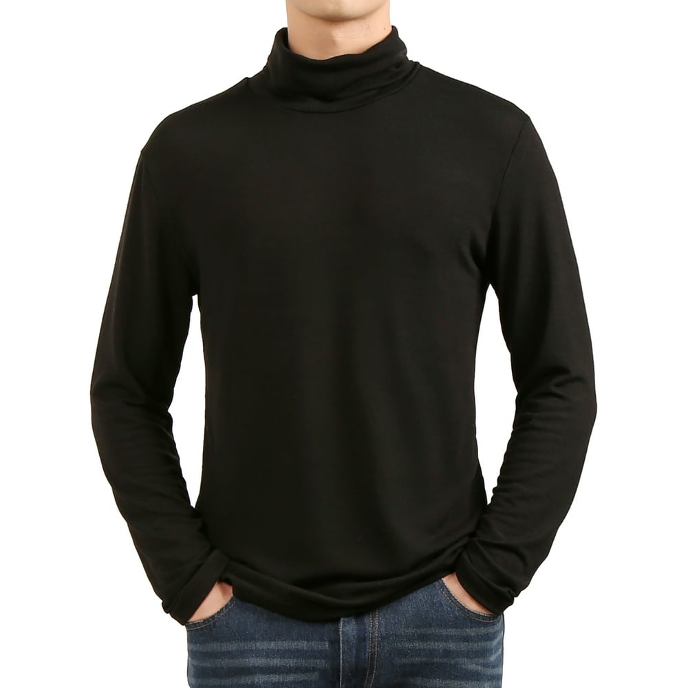 Unique Bargains - Men's Slim Fit Lightweight Long Sleeve Pullover Top ...