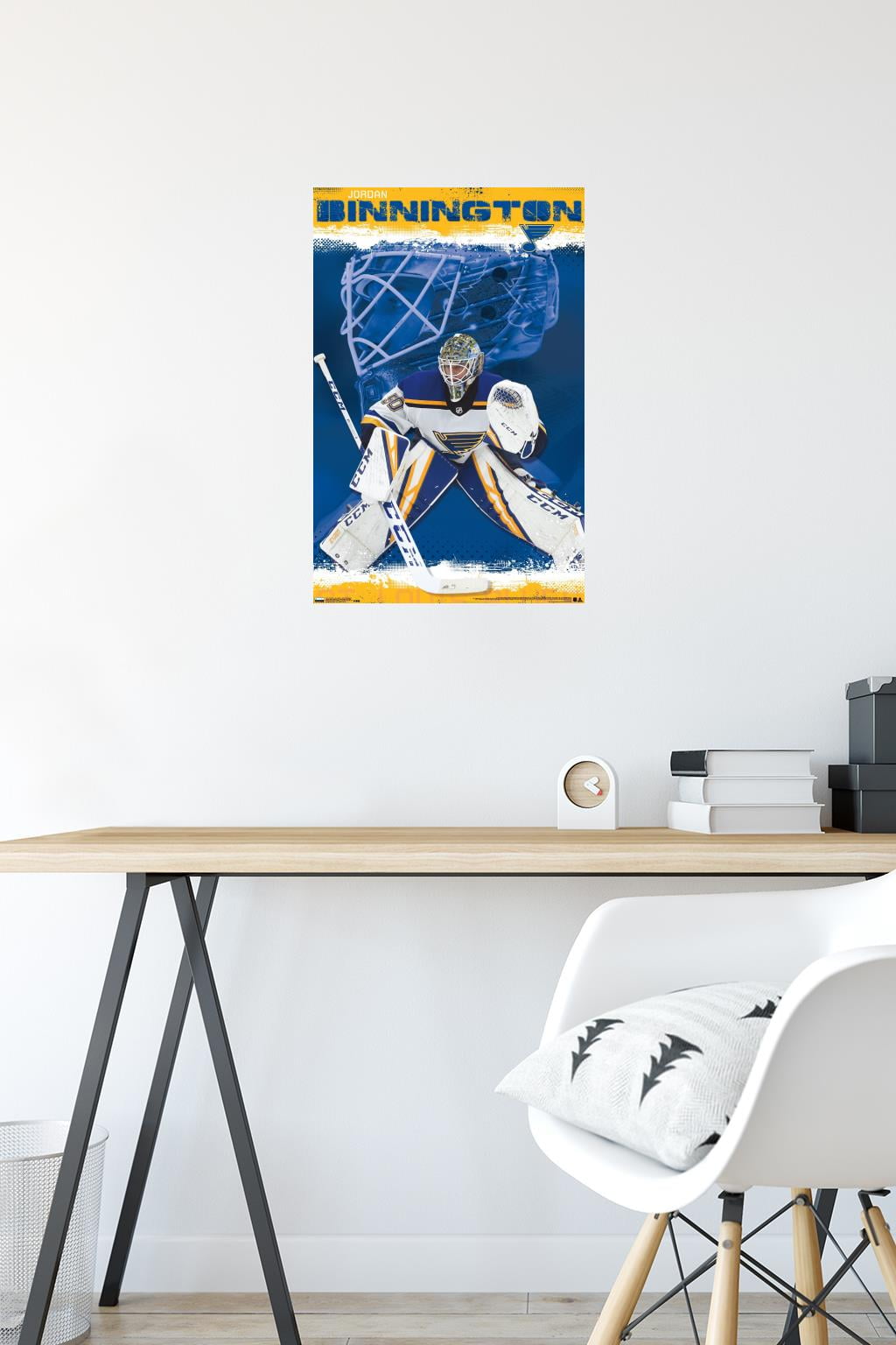 NHL St. Louis Blues - Jordan Binnington 19 Wall Poster, 14.725" x 22.375"