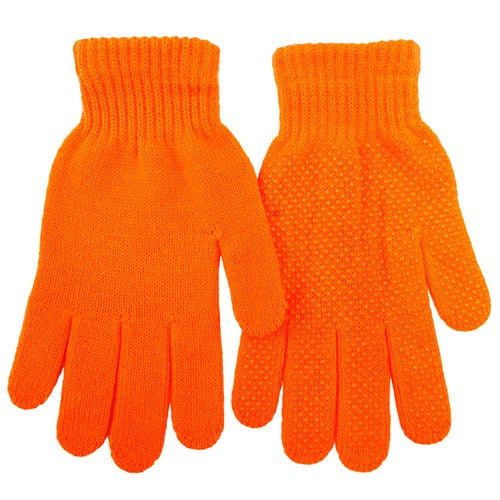 Mossy Oak Blaze Orange Gripper Glove