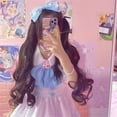 thumbnail image 4 of Traje de sirvienta de Anime Lolita Kawaii, traje de sirvienta Rosa + azul, falda Lolita, lindo disfraz de Cosplay japonés, traje de Anime, 4 of 5