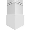 thumbnail image 5 of Ekena Millwork 10"W x 8'H Craftsman Classic Square Non-Tapered Shaker Fretwork Column w/ Standard Capital & Standard Base, 5 of 8