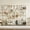 Natural Oak + White, variant on Holliwill 71 in Bookcase, Set of 2 Tall Modern Bookshelf with Open Display Shelves, Etagere Bookcases for Home Office, Living Room, Bedroom, Marble White & Gold