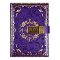 Jubipavy Vintage B6 Notebook Password-protected Journal Lockable Diary Notebook Student Stationery B6 Size Journal Notebook Retro Style Password Diary Locking Opening Season Saving