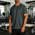 thumbnail image 2 of hoksml Men's Quick Dry Short Sleeve T-Shirt Breathable Mesh Athletic Workout Gym Running Top with Reflective Details, 2 of 9