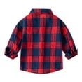 thumbnail image 5 of Coerni Toddler Boys Fall Plaid Shirt Jacket Button Down Gentleman Tops Everyday School Wedding Flower Boys Coat Outfits, 5 of 9