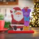 thumbnail image 4 of XWSHYW Decoraciones para El Hogar Navegación Manual de Papá Noel Decoración de Madera Adornos de Escritorio Centros de Mesa de Comedor Adornos de Madera Letreros de Madera Escritorio, 4 of 5