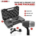 thumbnail image 3 of Copper XLR Cardioid Snare/Tom Mic – 50Hz-14KHz Frequency, -53dB Sensitivity, Swivel Mount & Steel Mesh Grille for Live/Studio Drumming, 3 of 9
