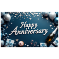 thumbnail image 3 of Anniversary Celebration Backdrop Banner Party Decorations Photography Props Event Background Home Decor Supplies Happy Anniversary Decor, 3 of 4