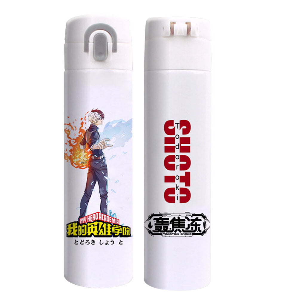 CAR-TOBBY Anime My Hero Academia 400ml Thermos Vacuum Cup Water Bottle Mug  Cup Mug Super Useful Gift 