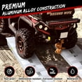 thumbnail image 6 of Pinypikaka 2 Pack 84"x15"x2.5" Aluminum Loading Ramps, 6000lbs Capacity for ATV, Motorcycle, Quad, Lawn Mower, Snow Blower, Silver, 6 of 7
