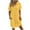 Yellow, variant on Summer Akafmk Women Maternity Dress,Plus Size Womens Casual Dresses,Ladies' Printed Style Long Sleeved V-neck Dress Loose Fitting Flowy Sundress Beach Dress