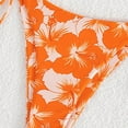 thumbnail image 4 of Sakmal Orange Bathing Suit for Women High Waisted Bikinis Sexy Two Piece Sets Swimwear Push Up Triangle Swimsuit Sets, 4 of 5