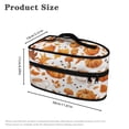 thumbnail image 6 of HELLHERO Pumpkin and Maple Leaves Travel Iron Carrier Bag Universal for Most Iron Garment Steamer Box Travel Steamer Holder for Clothing Ironing Machines, Case Only, 6 of 6