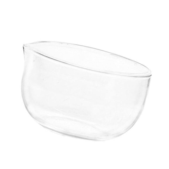 YIEMEEN Heat Resistant Glass Mixing Bowl 350/600ml Salad Bowl with Drainage Nozzle Milk Coffee Cup Food Container Enduring