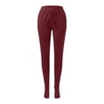 thumbnail image 5 of Letdown Women Footed Pants Winter Warm Footies Loungewear Bottom with Pockets Elastic Waist Thermal Pajamas Pant (,M), 5 of 8