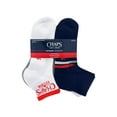 thumbnail image 2 of Chaps, Adult Mens, 6-Pack Sports Performance Ankle Socks, Sizes 6-12, 2 of 5