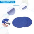 thumbnail image 3 of Uxcell 8pcs 5.5 Inch Round Adhesive Backed Felt for Household Applications, Blue, 3 of 5