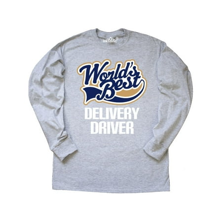 World's Best Delivery Driver Long Sleeve T-Shirt (Best App For Delivery Drivers)