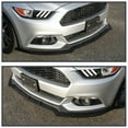 thumbnail image 2 of Spec-D Tuning Black Front Bumper Lip Spoiler Splitter Body Kit 3PC Compatible with 2015-2020 Ford Mustang, 2 of 7