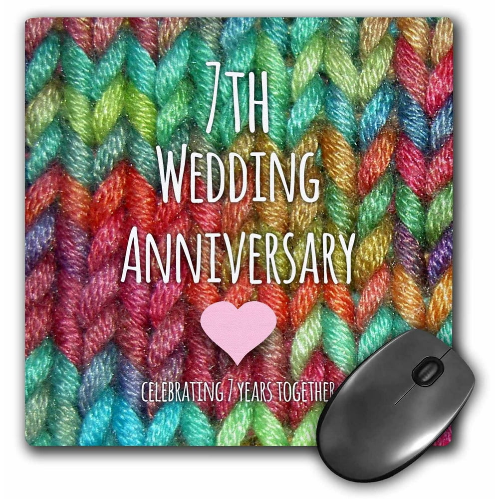 Wool Anniversary Gifts 3dRose 7th Wedding Anniversary t Wool celebrating 7
