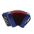 thumbnail image 2 of Acordeón Bling Bling 22 teclas 8 bajos profesional con bolsa de almacenamiento azul oscuro, 2 of 12