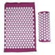 thumbnail image 4 of Juego de almohadas de acupresión para masaje de acupuntura, almohadilla de yoga para aliviar el dolor con bolsa de transporte, color morado, 4 of 14