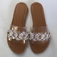 thumbnail image 4 of Sandalias Mujer Zapatillas planas Transparente Cómodo Playa Zapatos romanos Flip Flop Wmkox8yii  hj789, 4 of 4